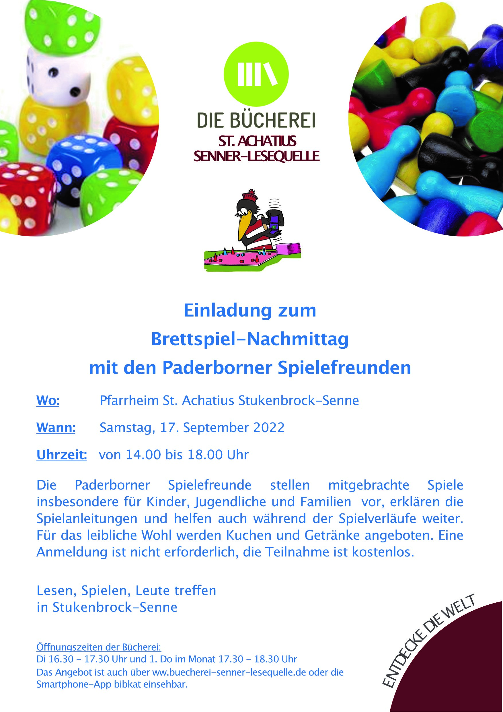 Einladung Brettspiel-Nachmittag